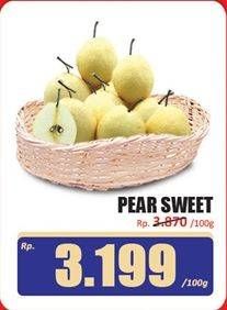 Promo Harga Pear Sweet per 100 gr - Hari Hari