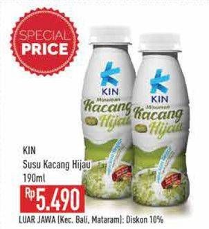 Promo Harga KIN Minuman Kacang Hijau 190 ml - Hypermart