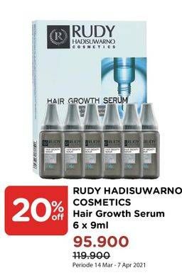 Promo Harga RUDY HADISUWARNO Hair Growth Serum per 6 pcs 9 ml - Watsons