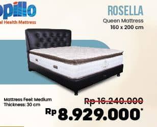 Promo Harga Dunlopillo Rosella Queen Mattress 160 X 200 Cm  - COURTS