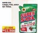 Promo Harga Supersol Karbol Wangi Pine, Sereh 800 ml - Alfamart