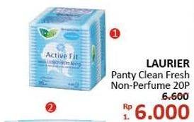 Promo Harga Laurier Pantyliner Cleanfresh NonPerfumed 20 pcs - Alfamidi