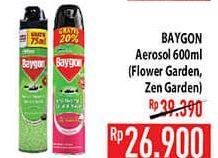 Promo Harga BAYGON Insektisida Spray Flower Garden, Zen Garden 675 ml - Hypermart