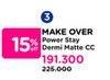 Promo Harga Make Over Powerstay Demi-Matte Cover Cushion 15 gr - Watsons