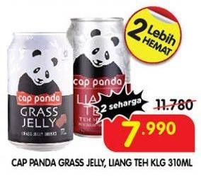 Promo Harga Cap Panda Minuman Kesehatan Liang Teh, Cincau 310 ml - Superindo