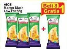 Promo Harga AICE Ice Cream Mango Slush Low Fat Less Sugar 65 gr - Indomaret