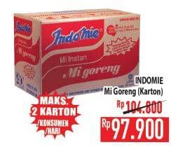 Promo Harga INDOMIE Mi Goreng per 40 pcs 80 gr - Hypermart