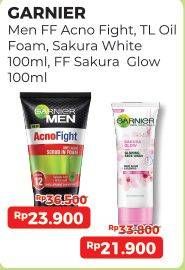 Promo Harga Garnier Sakura White Foam/Garnier Sakura Glow Glowing Face Wash Facial Cleanser   - Alfamart