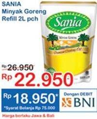 Promo Harga SANIA Minyak Goreng 2 ltr - Indomaret