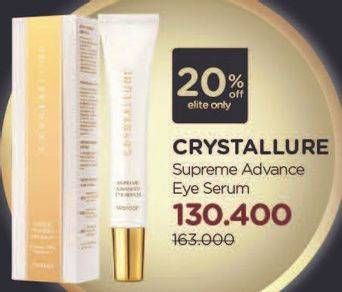 Promo Harga WARDAH Crystallure Supreme Advanced Eye Serum 15 ml - Watsons