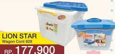 Promo Harga LION STAR Wagon Container 82lt 82000 ml - Yogya