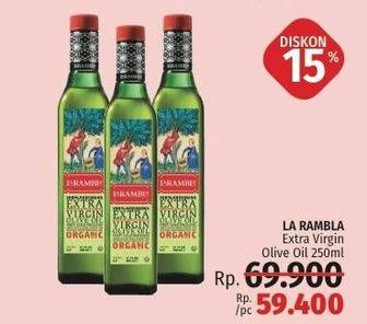 Promo Harga LA RAMBLA Extra Virgin Olive Oil 250 ml - LotteMart