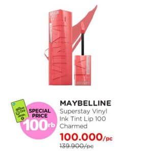 Promo Harga Maybelline Superstay Vinyl Ink 100 Charmed  - Watsons