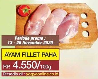 Promo Harga Ayam Fillet per 100 gr - Yogya