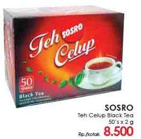 Promo Harga Sosro Teh Celup Black Tea 50 pcs - LotteMart
