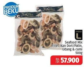 Promo Harga CHOICE L Seafood Mix Dori, Patin, Udang, Cumi 500 gr - Lotte Grosir