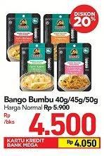 Promo Harga Bango Bumbu Kuliner Nusantara 40gr/45gr/50gr  - Carrefour