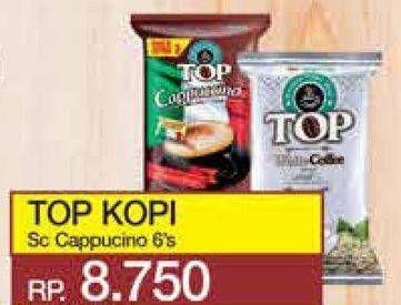 Promo Harga TOP COFFEE Cappuccino per 6 sachet 25 gr - Yogya