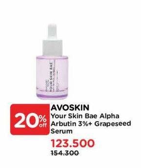 Promo Harga Avoskin Your Skin Bae Arbutin 3% + Grapeseed (Purple)  - Watsons