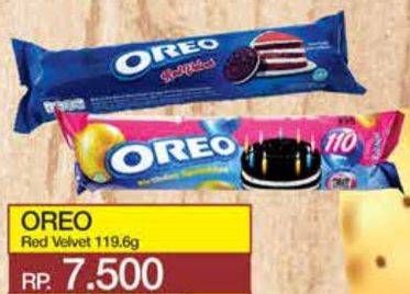 Promo Harga Oreo Biskuit Sandwich Red Velvet 119 gr - Yogya