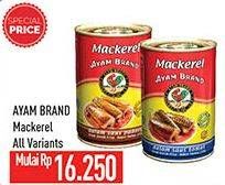 Promo Harga AYAM BRAND Mackerel All Variants 425 gr - Hypermart