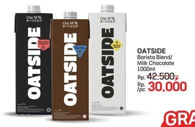 Promo Harga Oatside UHT Milk Barista Blend, Chocolate 1000 ml - LotteMart