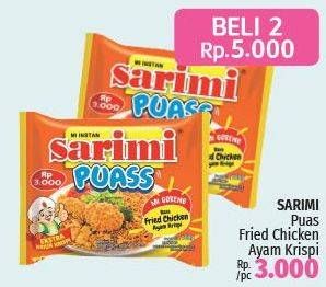 Promo Harga SARIMI Mi Instan Goreng Puass Fried Chicken 100 gr - LotteMart
