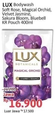 Promo Harga LUX Botanicals Body Wash Soft Rose, Velvet Jasmine, Magical Orchid, Sakura Bloom, Blue Bell 400 ml - Alfamidi
