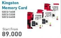 Promo Harga KINGSTON Memory Card 16 GB, 32 GB, 64 GB  - Electronic City