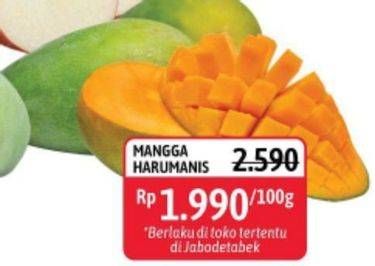 Promo Harga Mangga Harum Manis per 100 gr - Alfamidi