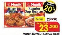 Promo Harga MUNIK Bumbu All Variants  - Superindo