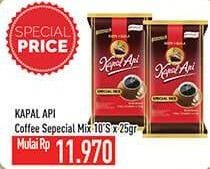 Promo Harga Kapal Api Kopi Bubuk Special Mix per 10 sachet 25 gr - Hypermart