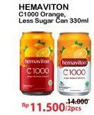 Promo Harga C1000 Orange / Less Sugar Orange 330ml  - Alfamart
