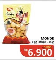 Promo Harga MONDE Egg Drops Biscuits 110 gr - Alfamidi