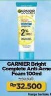 Promo Harga Garnier Bright Complete 3-in-1 Anti Acne Facial Wash 90 ml - Indomaret
