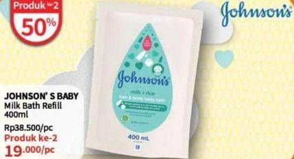 Promo Harga Johnsons Baby Milk Bath 400 ml - Guardian