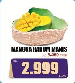 Promo Harga Mangga Harum Manis per 100 gr - Hari Hari