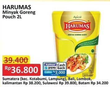 Promo Harga Harumas Minyak Goreng 2000 ml - Alfamart