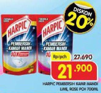 Promo Harga HARPIC Pembersih Kamar Mandi Lime, Rose 700 ml - Superindo