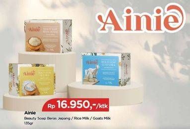 Promo Harga Ainie Beauty Soap Bar Beras Jepang, Goats Milk, Rice Milk 135 gr - TIP TOP