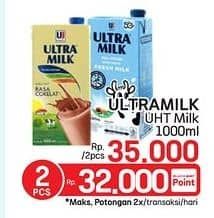 Promo Harga Ultra Milk Susu UHT 1000 ml - LotteMart