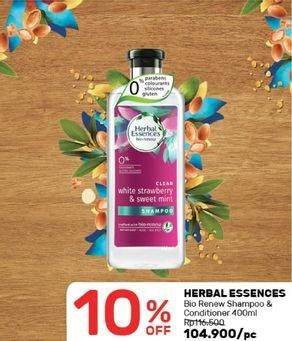 Promo Harga HERBAL ESSENCE Shampoo Bio Renew 400 ml - Guardian