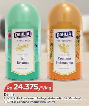 Promo Harga Dahlia F-607Tk Air Fresher Heritage Matic Cendana Padmasana, Teh Kraton 225 ml - TIP TOP