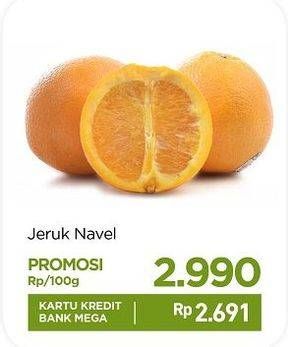 Promo Harga Jeruk Navel per 100 gr - Carrefour