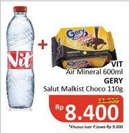Promo Harga VIT Air Mineral/GERY Saluut Malkist  - Alfamidi