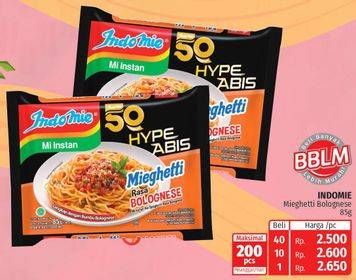 Promo Harga INDOMIE Hype Abis Mieghetti Bolognese 85 gr - Lotte Grosir