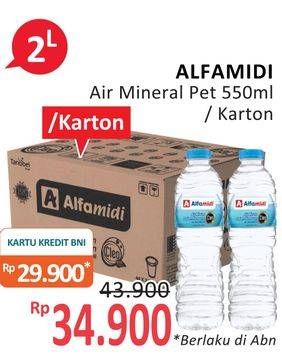 Promo Harga ALFAMIDI Air Mineral 550 ml - Alfamidi