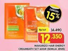 Promo Harga MAKARIZO Hair Energy Fibertherapy Hair & Scalp Creambath All Variants 60 gr - Superindo