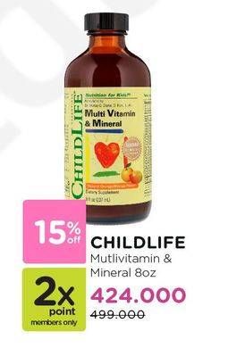 Promo Harga CHILD LIFE Multi Vitamin & Mineral  - Watsons