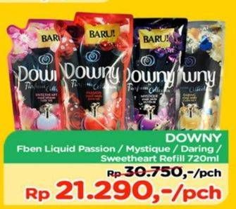 Promo Harga DOWNY Parfum Collection Passion, Mystique, Daring, Sweetheart 720 ml - TIP TOP